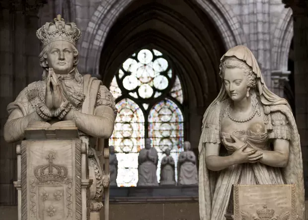 Louis XVI et Marie-Antoinette à  Saint-Denis