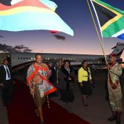 le roi Mswati III en Afrique du Sud