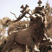Lion de Judah, emblème de l'empire à Addis Abeba