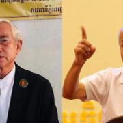 Le prince Norodom Ranariddh et son demi-frère Chap Nhalivuth