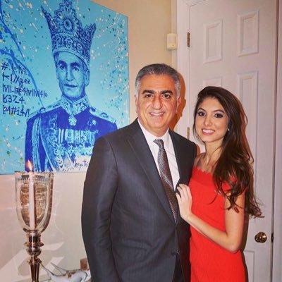 Reza Shah Pahlavi  et sa fille Noor