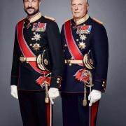 Le prince Haakon et le roi Harald V