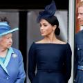 Elizabeth II, Meghan Markle et le prince Harry