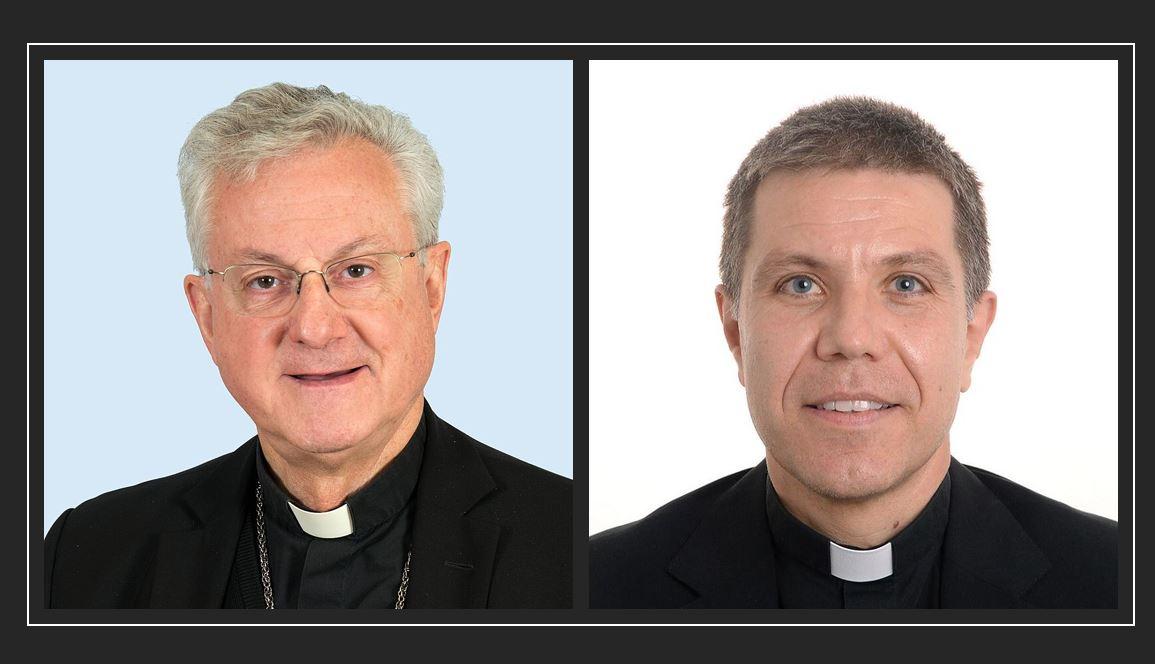 Mgr Joan-Enric Vives i Sicília, (gauche) et Josep-Lluís Serrano Pentinat (droite) @wikicommons
