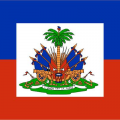 Drapeau haiti ecusson 5075 cm