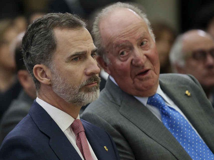 Felipe VI et Juan Carlos