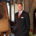 Georg friedrich von preu en devant le portrait de guillaume ii