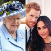 Elizabeth II et le duc et la duchesse de Sussex