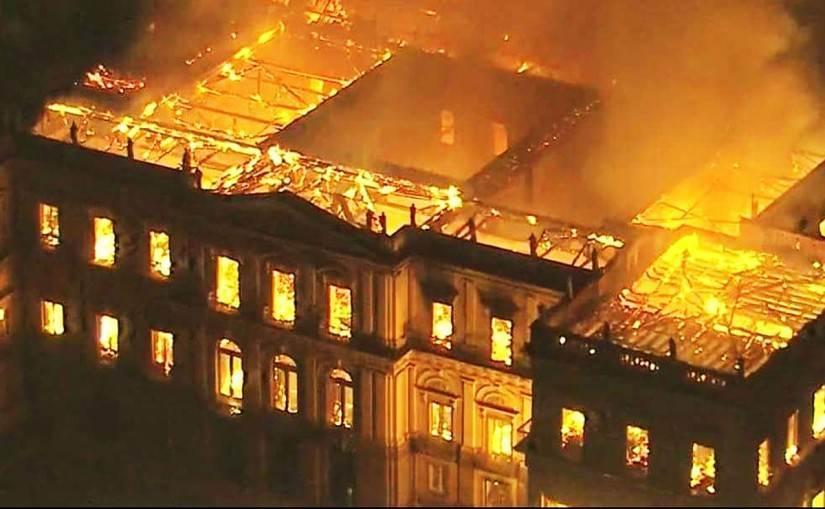 Incendie en 2018 du Musée national du Brésil