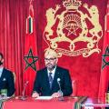 (de gauche à droite), Moulay Hassan, Mohammed VI, Moulay  Rachid