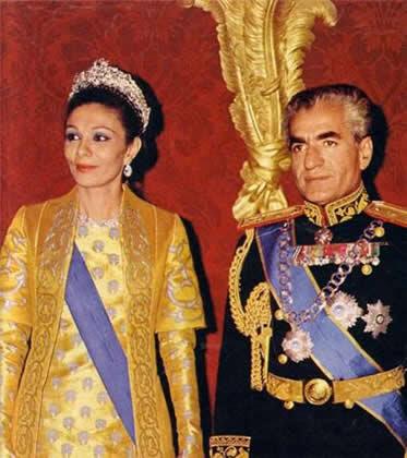 Farah Pahlavi et Mohammed Reza Shah