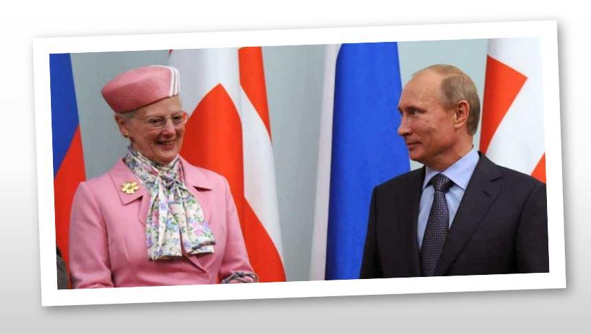 La reine Margrethe II et le Président Poutine @avisendanmark