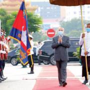 Le roi Norodom Sihamoni KT/Khem Sovannara