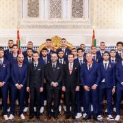 Les joueurs du maroc recus au palais royal de rabat apres la coupe du monde le 20 decembre 2022 1544227