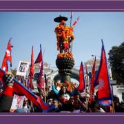 Manifestation royaliste au Népal