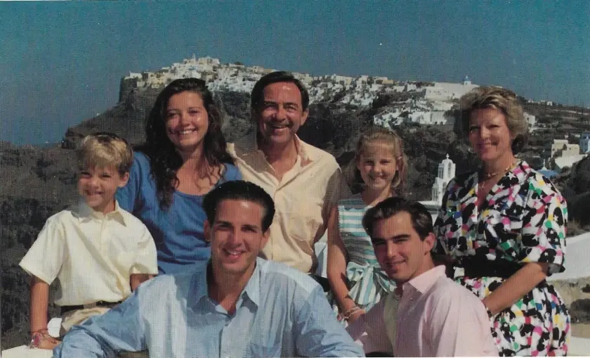 La famille royale de Grèce en 1993