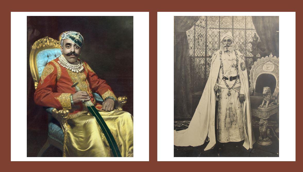 Les princes Bhupal Singh (gauche) et Fateh Singh (droite) @wikicommons