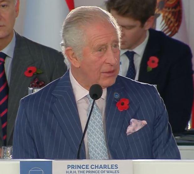 Prince Charles  faisant son discours