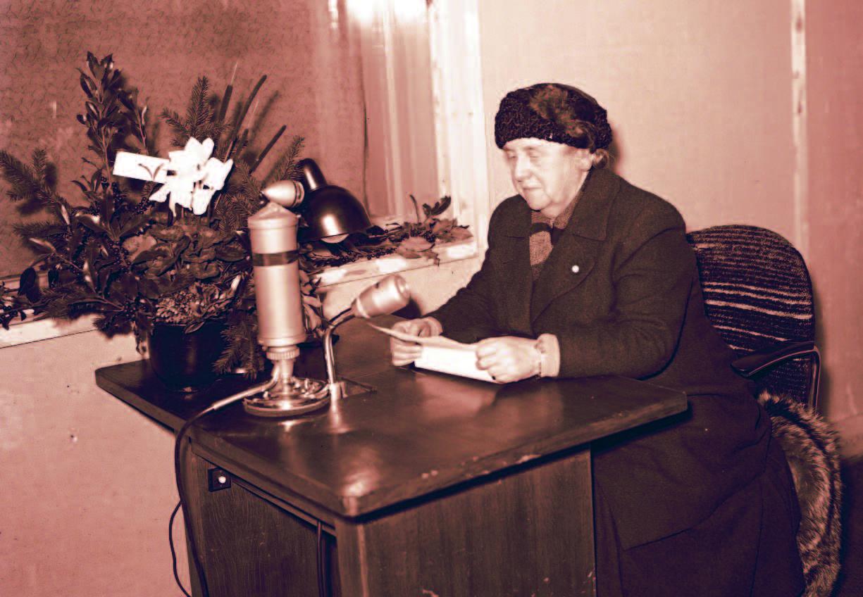 Radio oranje . Wilhelmine, reine des Pays-Bas en 1942