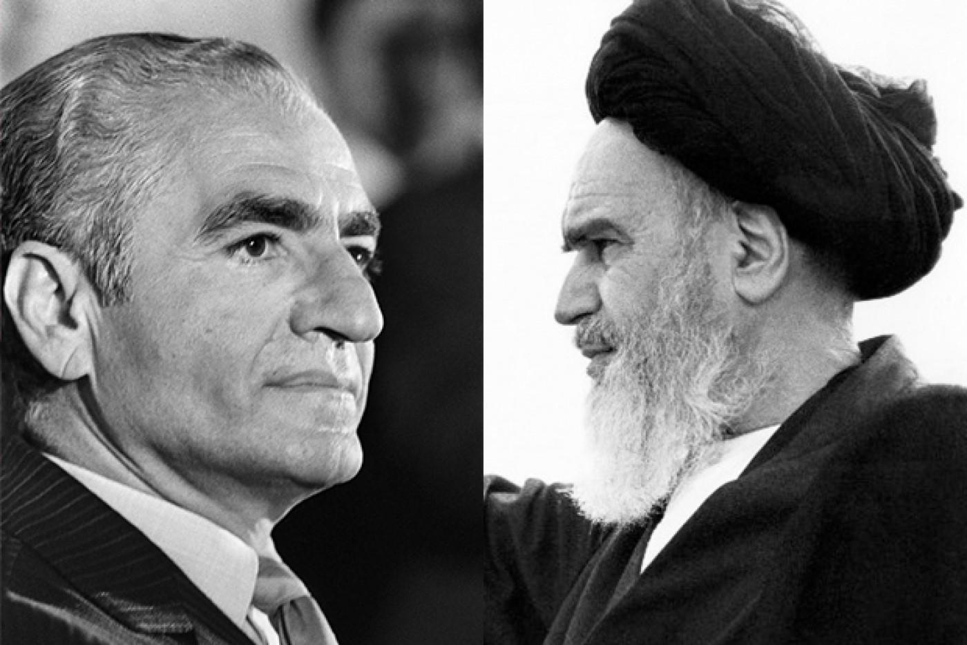 Reza pahlavi et l ayatollah khomeyni