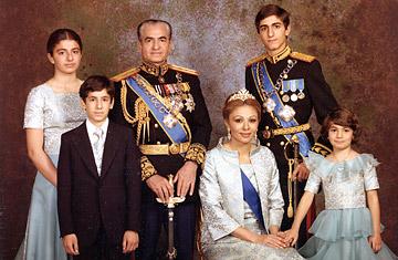 Reza shah et sa famille