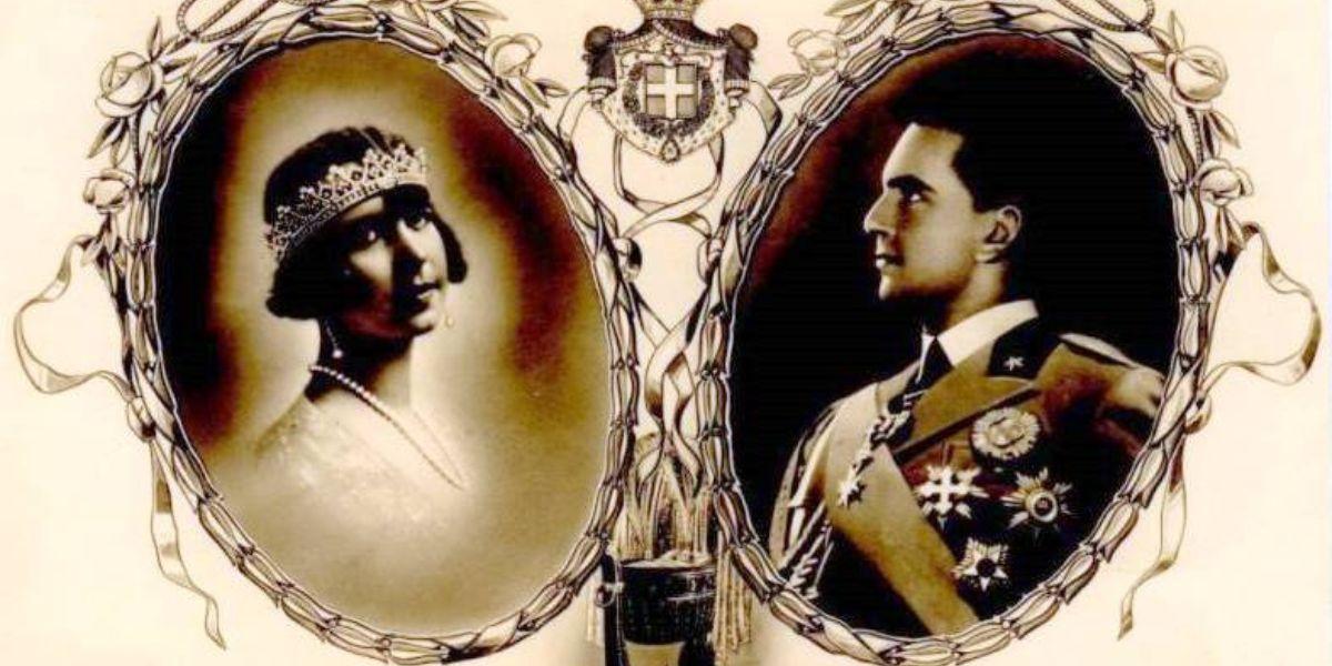 La reine Marie-José et le roi Umberto II d'Italie