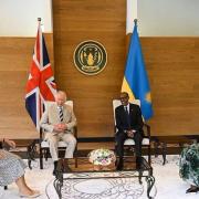 Le prince Charles et son épouse, Camilla, avec le Président Kagame et son épouse