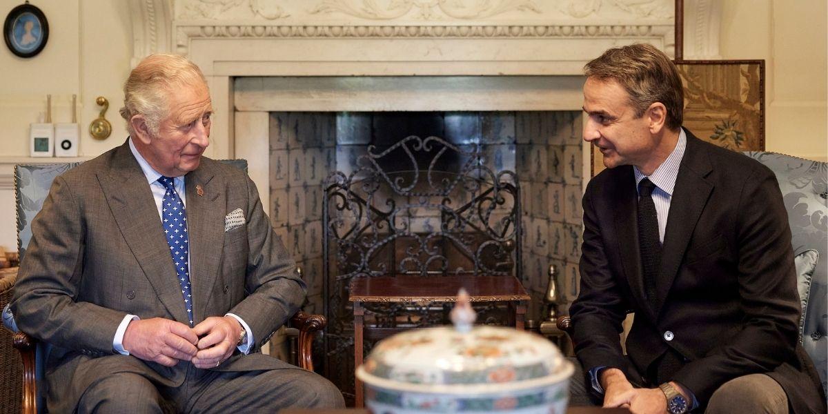 Rencontre entre le prince de Galles et le Premier ministre grec Kyriakos Mitsotakis @Dynastie